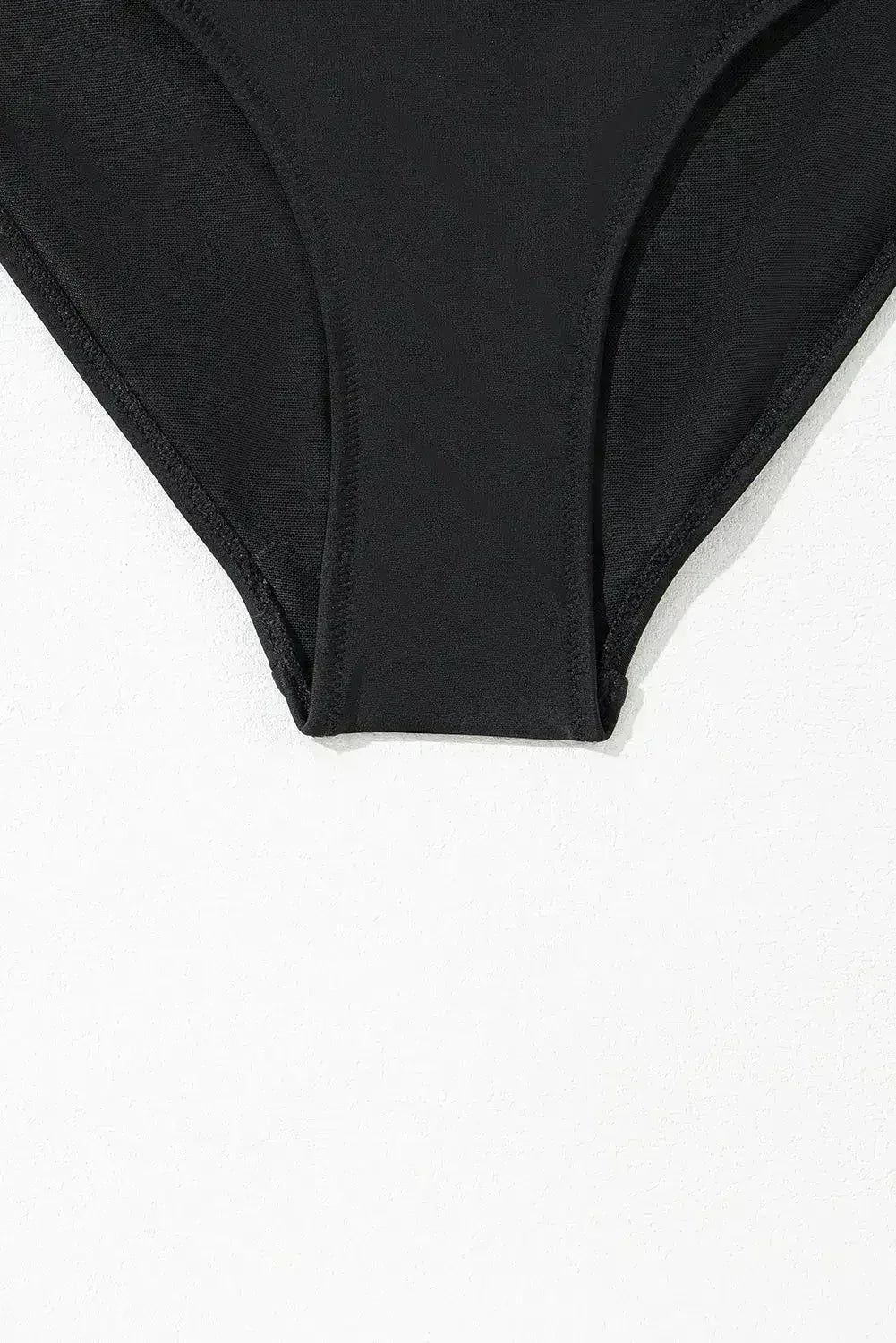Light Blue Crossover Colorblock Cutout One Piece Swimsuit