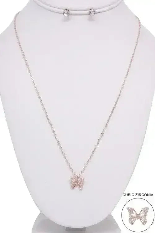 BUTTERFLY PENDANT NECKLACE