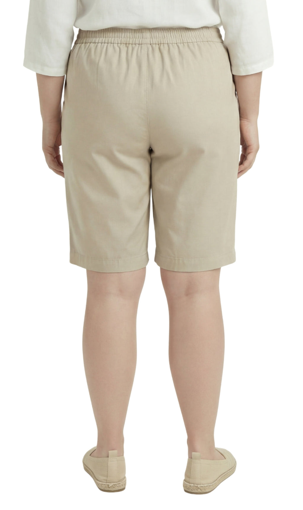 Women's Pull-On Denim and Twill Shorts — Stretch Waist No Zipper
