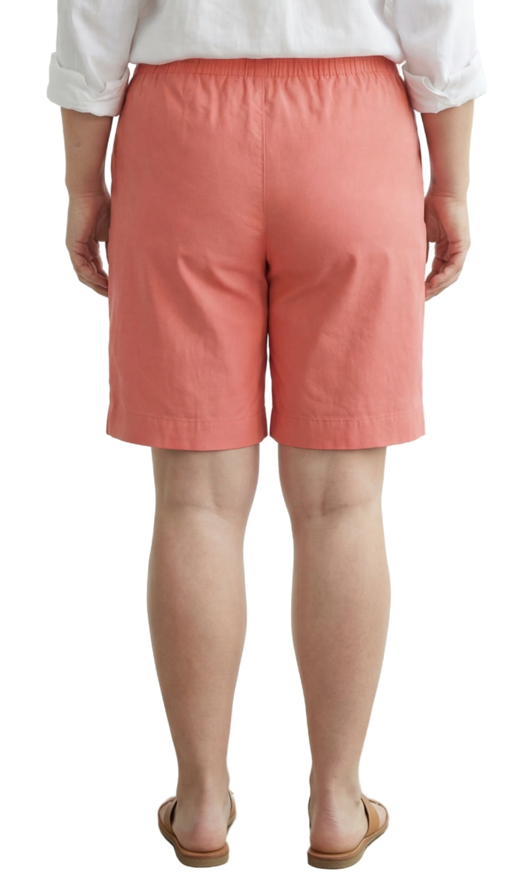 Women's Pull-On Denim and Twill Shorts — Stretch Waist No Zipper