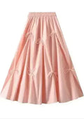 High waist bow skirt