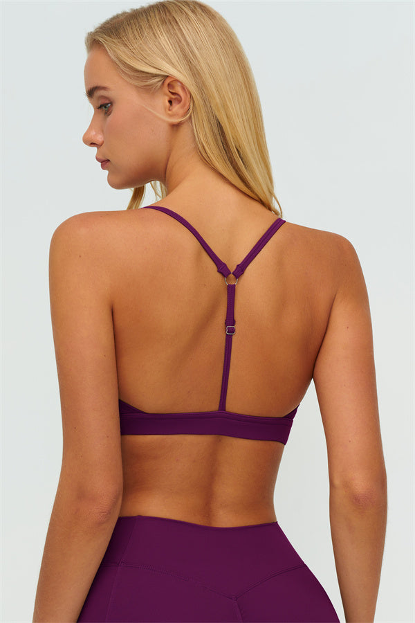 The Lushness Y-Back Sports Bra Shorts 2-Piece Set
