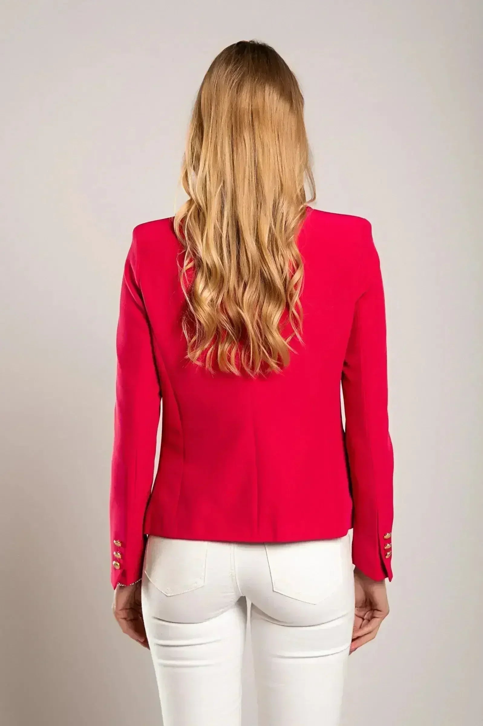 Fuchsia Caorla Red Blazer - Italian Made | Sizes S-3XL