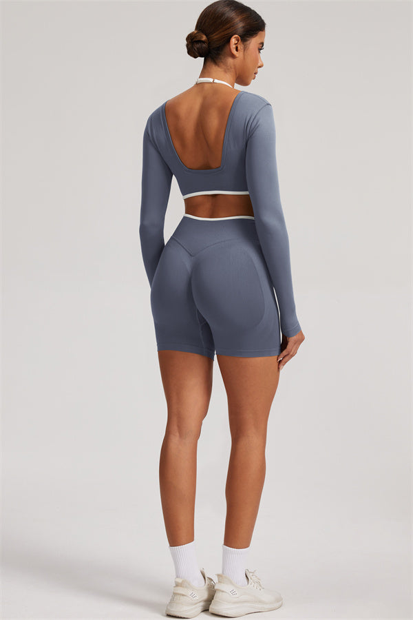 The Elevate New Long Sleeve Crop top