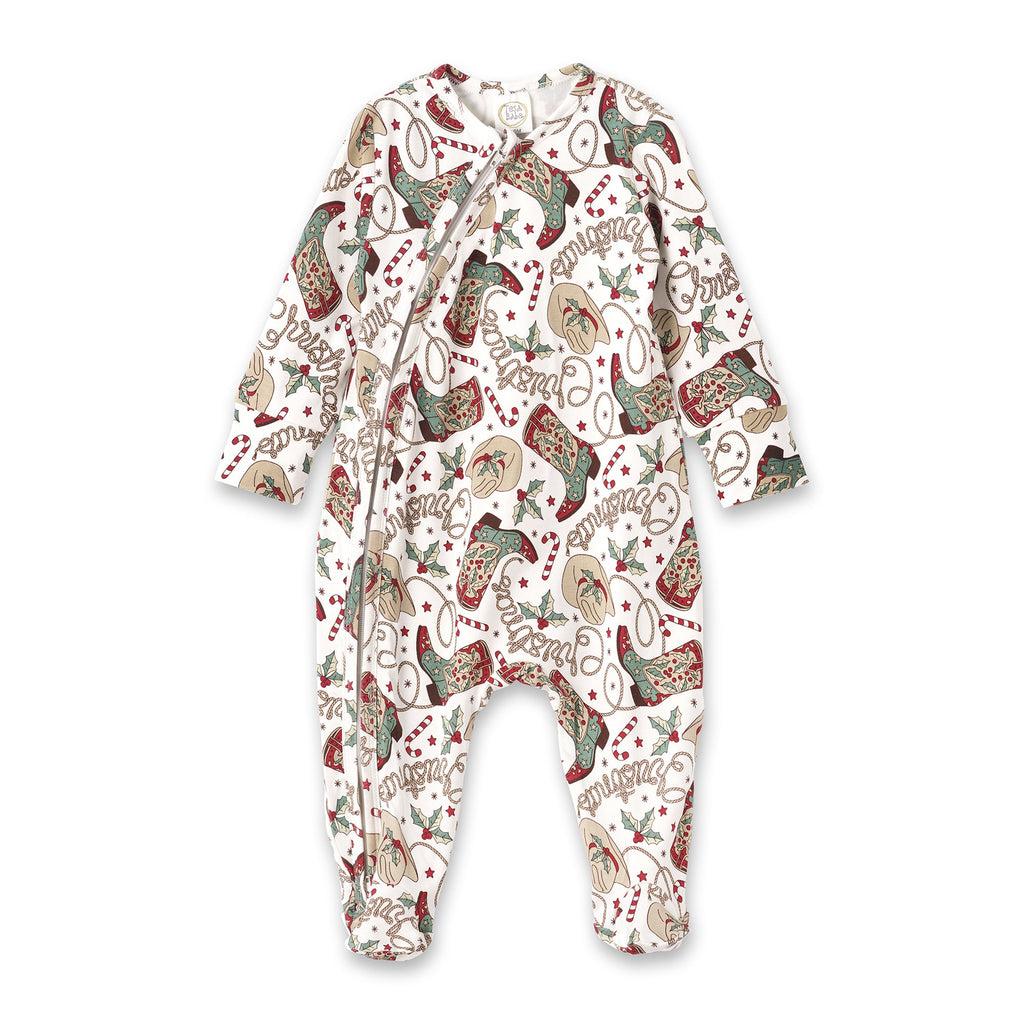 Western Christmas Family Matching Bamboo Pajamas - Cowboy