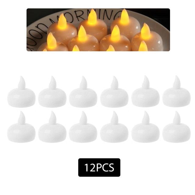 24pcs LED Candle Multicolor Color Lamp Flame Tea Light Heart-Shaped Rocking Tea Candles For Wedding Birthday Party Decoration Multi Color Changing Votive Flameless Candles With Remote And Timer Battery Operated Led Tea Light Candles