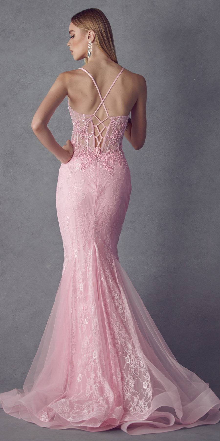 Juliet 250 Embellished Lace Mermaid Dress