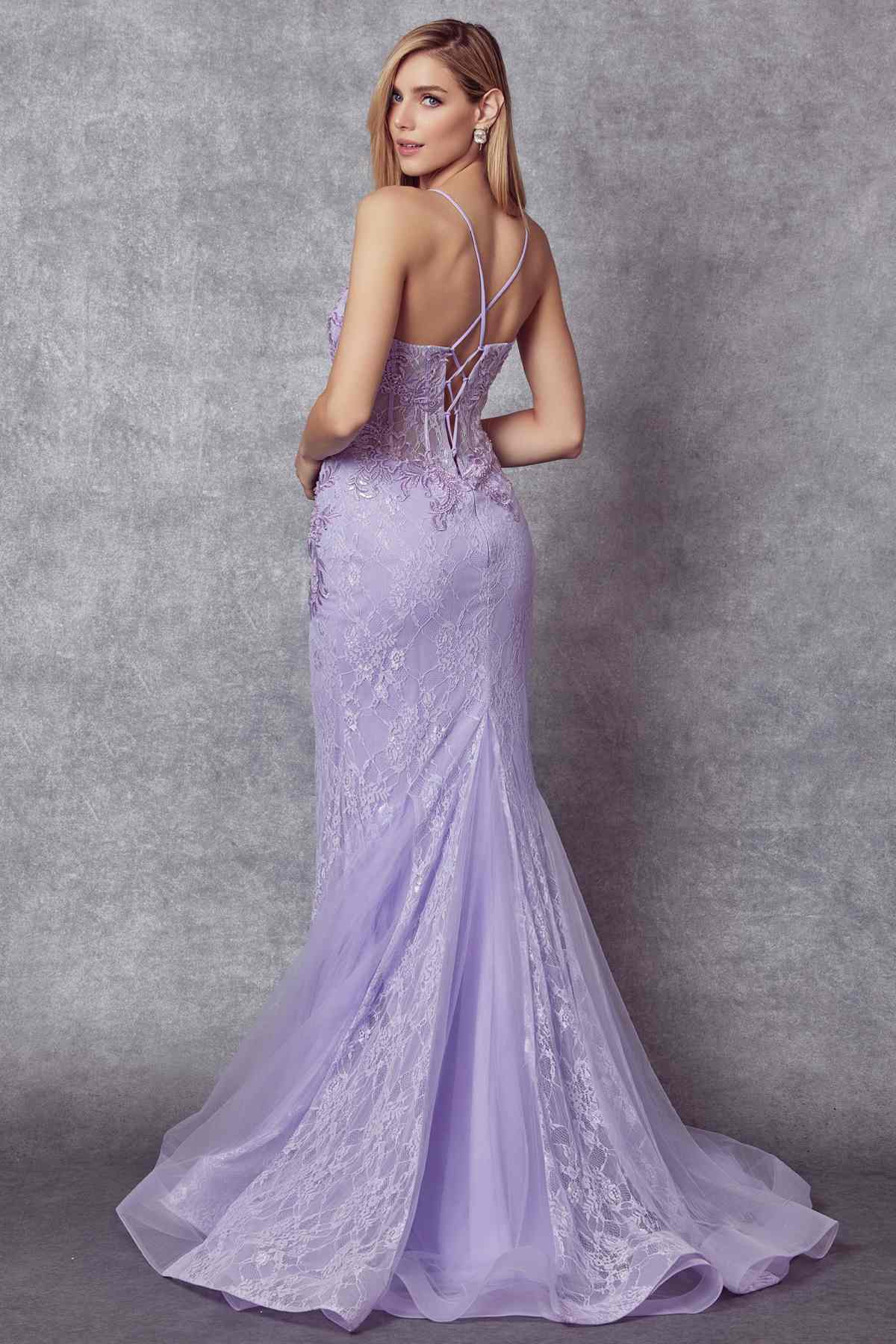 Juliet 250 Embellished Lace Mermaid Dress