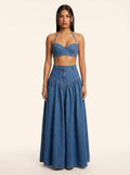 Two-Piece Wide-Leg Pant Set