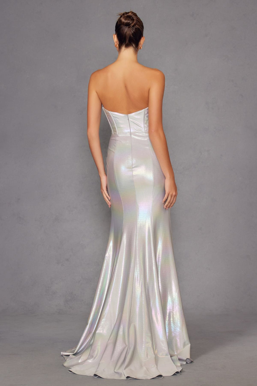 Juliet JT2579H Strapless Sweetheart Iridescent Prom Gown