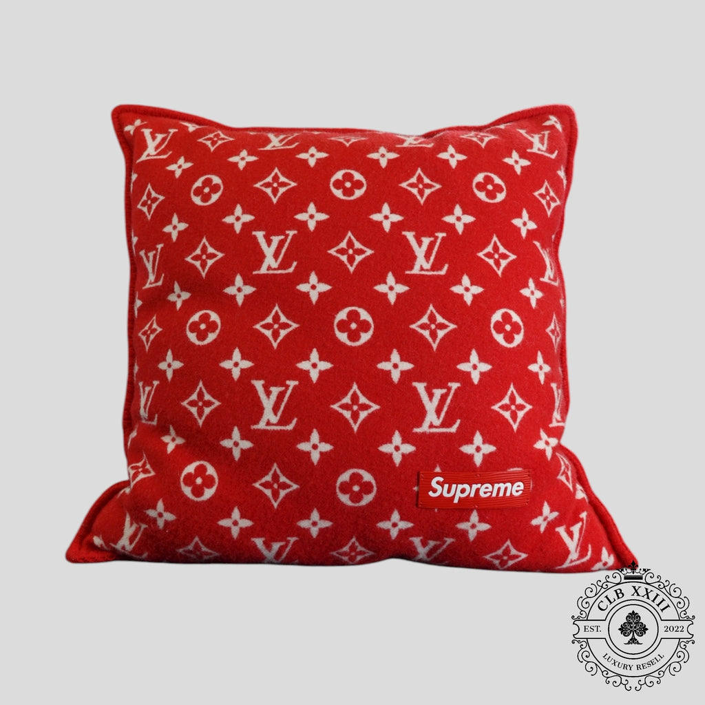 Louis Vuitton X Supreme Cashmere Pilllow