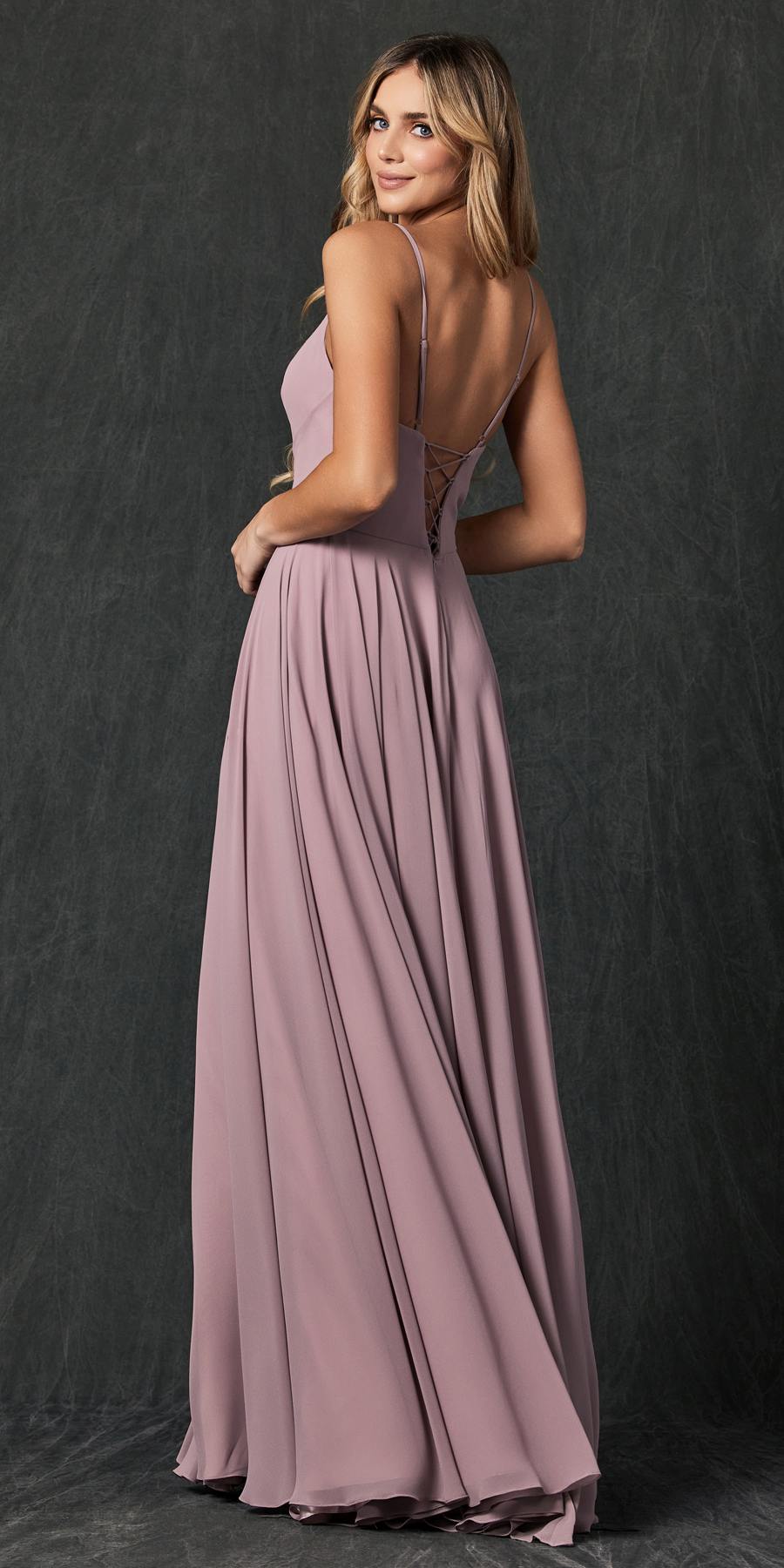 Juliet 263 Spaghetti Strap Long Formal Dress