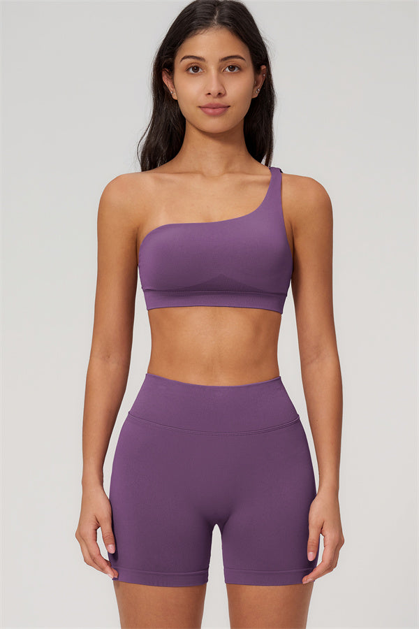 The Empower One-Shoulder Sports Bra