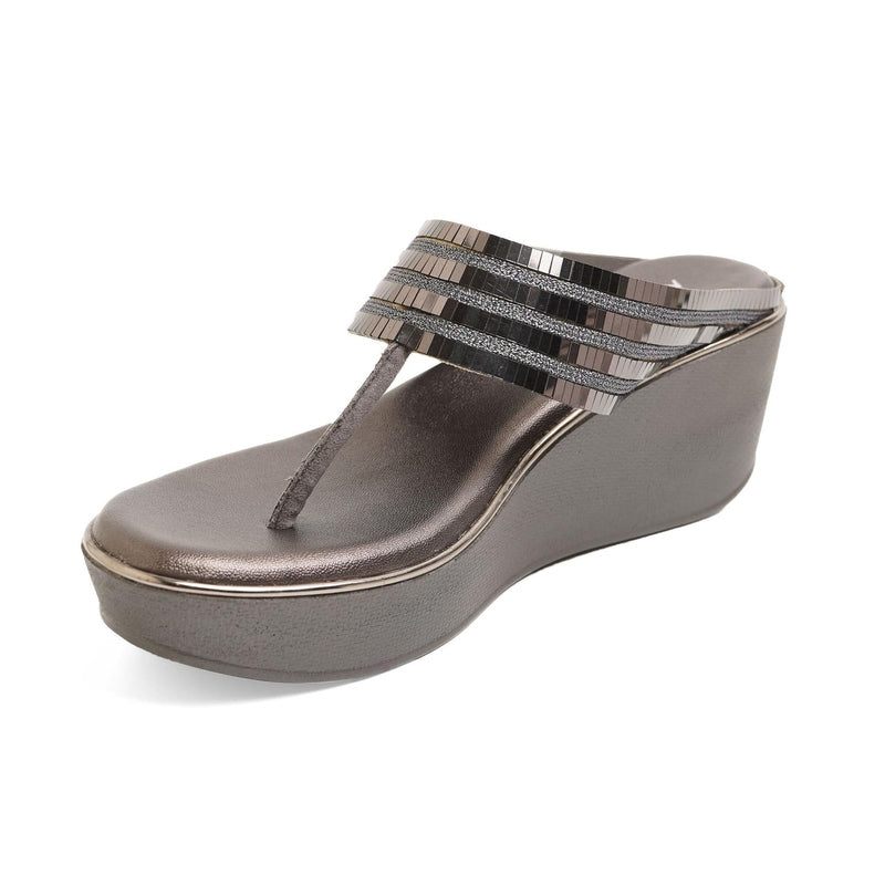Shynara - Grey Thong Wedges