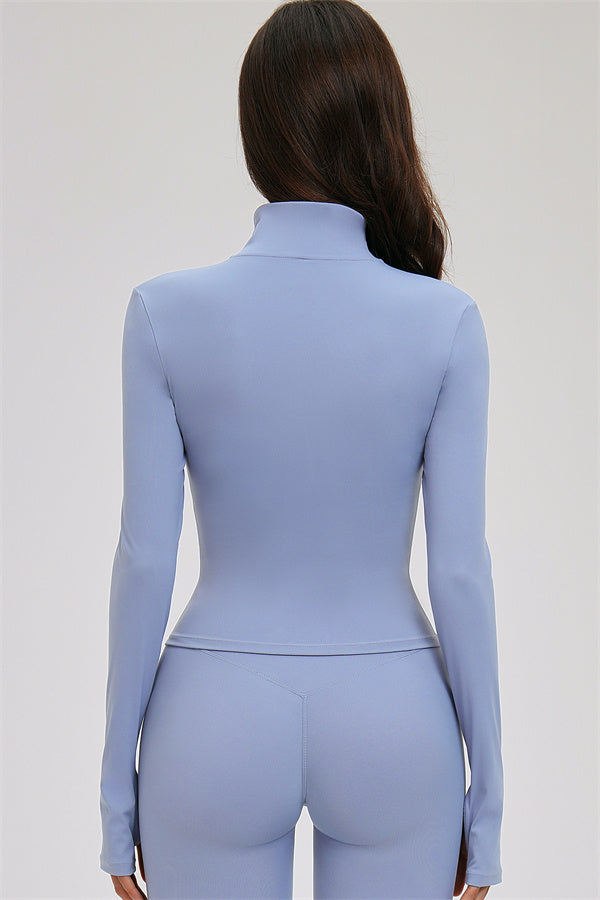 The Kinetic Zip Jacket Cross Back Sports Bra Leggings 3-Piece Set