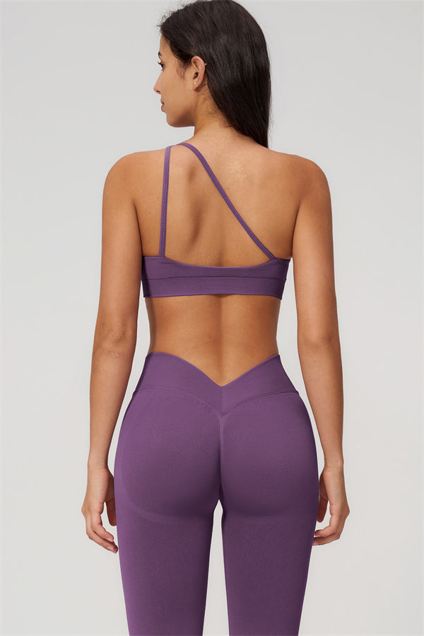 The Empower One-Shoulder Sports Bra