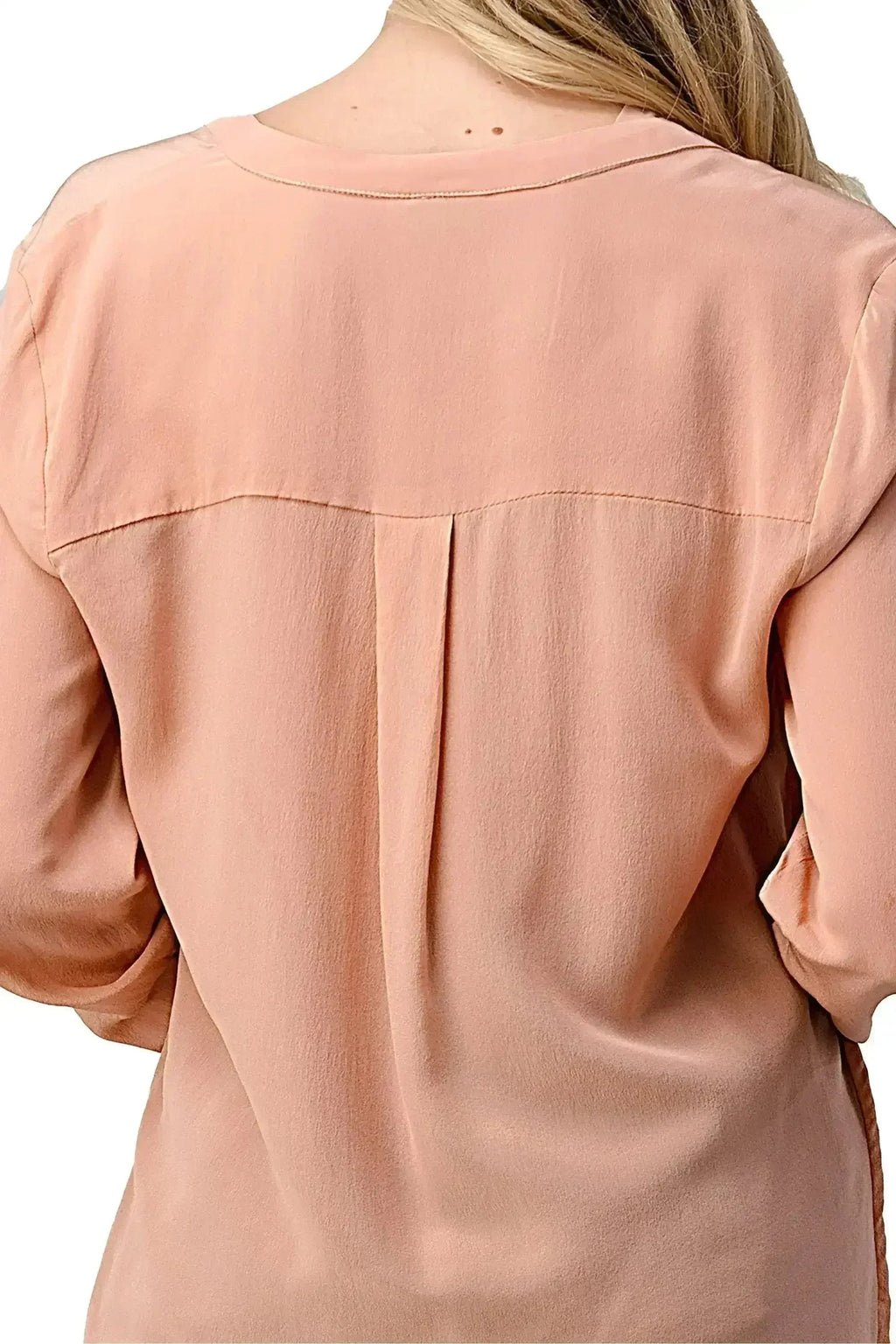 Silk Ruffle Blouse – Elegant Button-Up Shirt with Long Sleeves | Femstylo