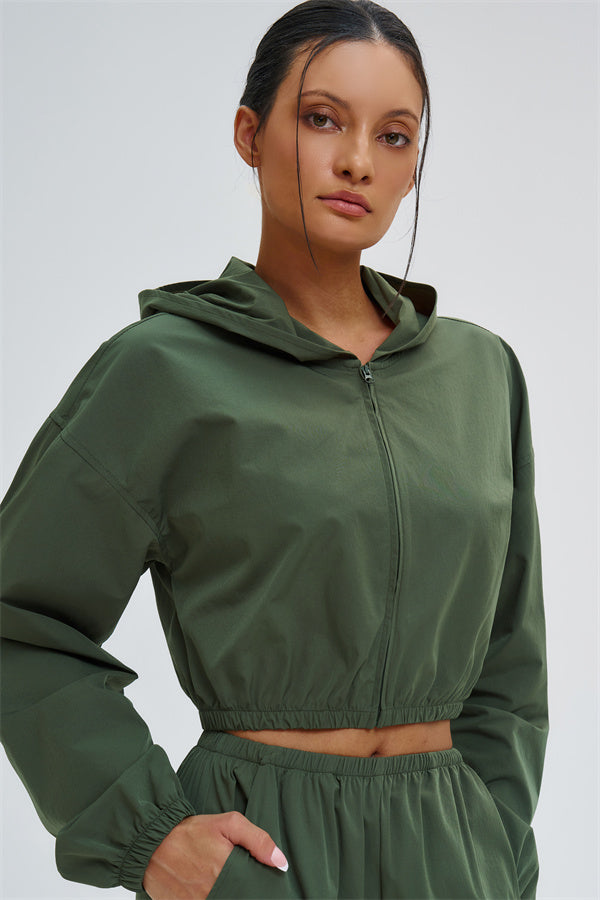 The Svelte UV protection Crop Hoodie