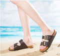 Soft Casual Slippers Women Summer Beach Slides Slippers Flip Flops Non-slip Buckle Strap Girls Indoor Outside Shoes Adjustable Double Buckle Strap Casual Comfort Footbed Slides Sandals For Indoor And Outdoor Beach