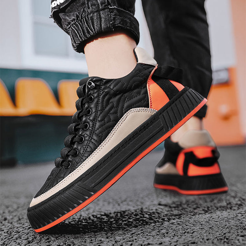 Men's Fashion Thick-Soled Sports Shoes Outdoor Non-Slip Breathable Casual Comfortable Sneakers Walking Slip-On Running Sneakers Lightweight Breathable Mesh Soft Sole