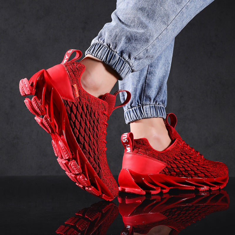 Mens Modern Sneakers Breathable Running Shoes Outdoor Sport Casual Couples Gym Mens Lightweight Unique Design Bottom Breathable Tennis Sport Sneakers