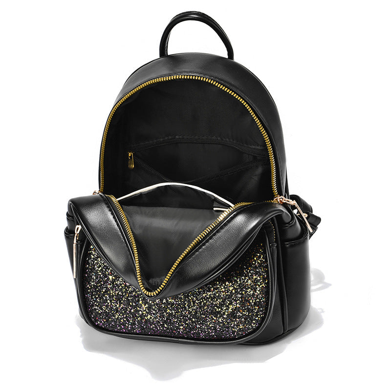 Large-Capacity Fashion All-Match Backpack New PU Leather Business Backpacks For Ladies And Girls Fashion Designer Teenage Girls Student School Bags