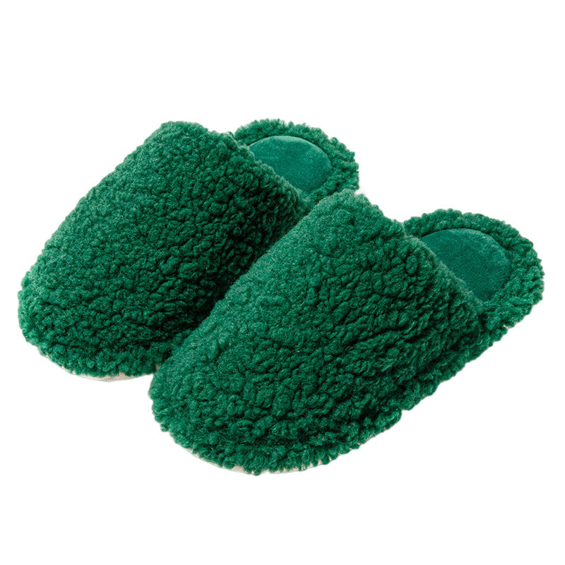 Comfortable Cotton Slippers Home Women Winter Indoor Non-Slip Warmth Shoes Couple Plush Slippers Unisex Men's And Women's House Slippers Indoor Memory Foam Cotton Slippers