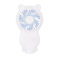 Handheld Pocket Mini Fan Portable With Bracket USB Mini Fan Portable Pocket Fan Cartoon Handheld Desktop Rechargeable Standing Fan Three Gear Wind Speed Regulation Battery Operated USB Small Fan with 3 Speeds for Home Office Car Outdoor Travel