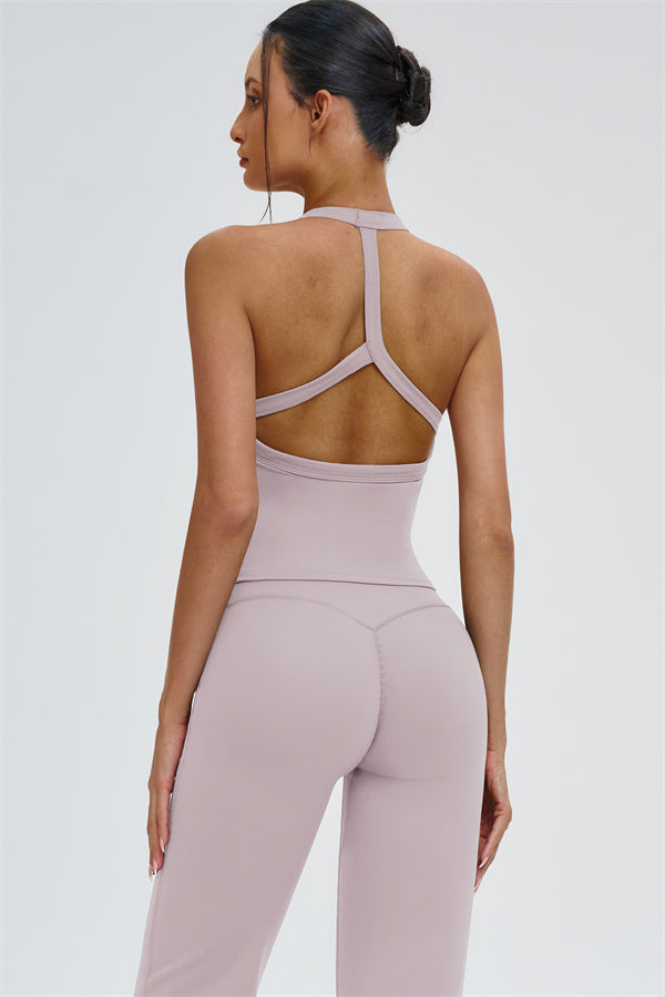 The Slate Y-Back Top