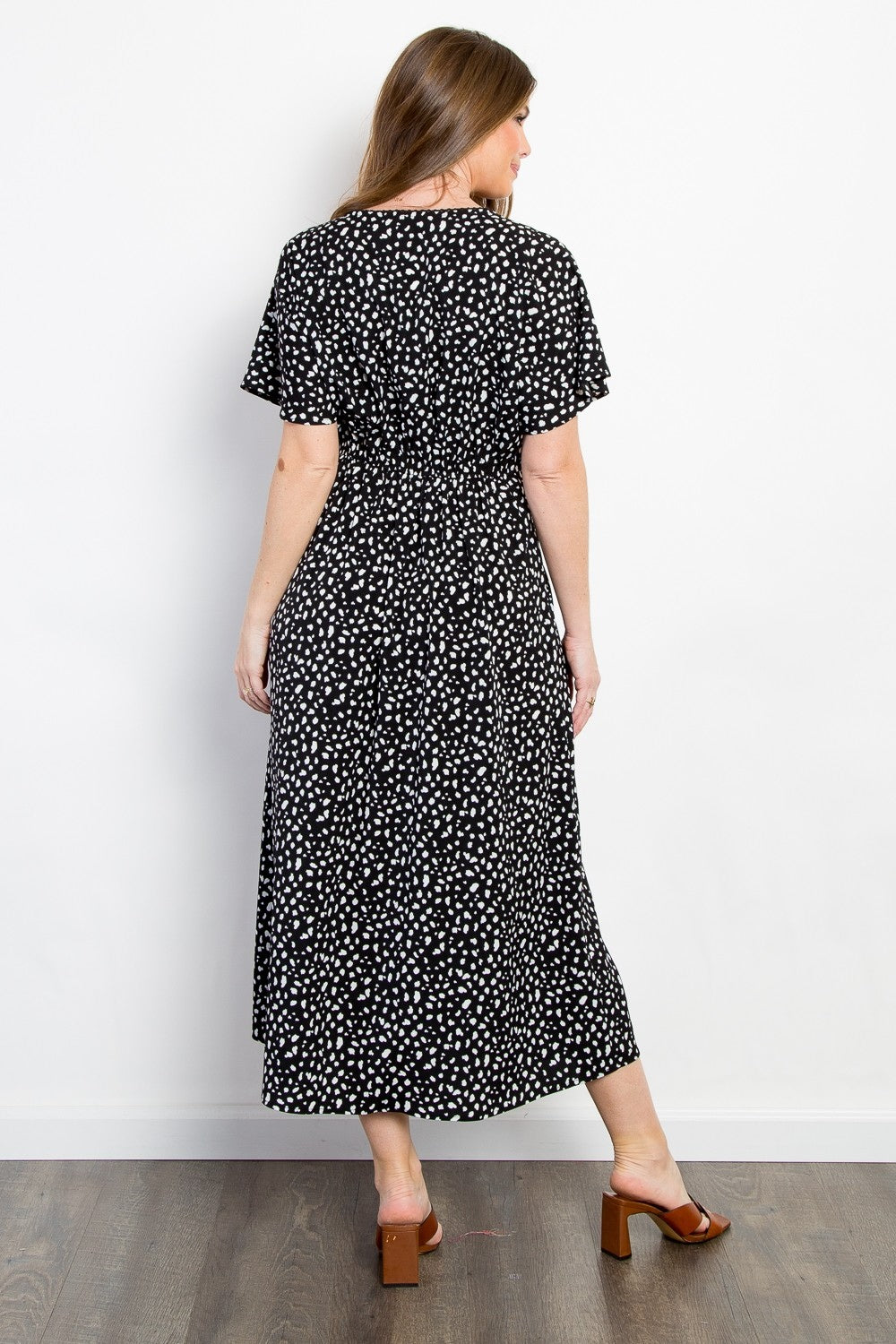 Full Size Printed Smocked Waist Dress – Smocked Waist Dress, Printed Smocked Dress, Floral Smocked Dress, Casual Smocked Waist Dress, Chic Summer Dress, Comfortable Smocked Dress, Day to Night Dress