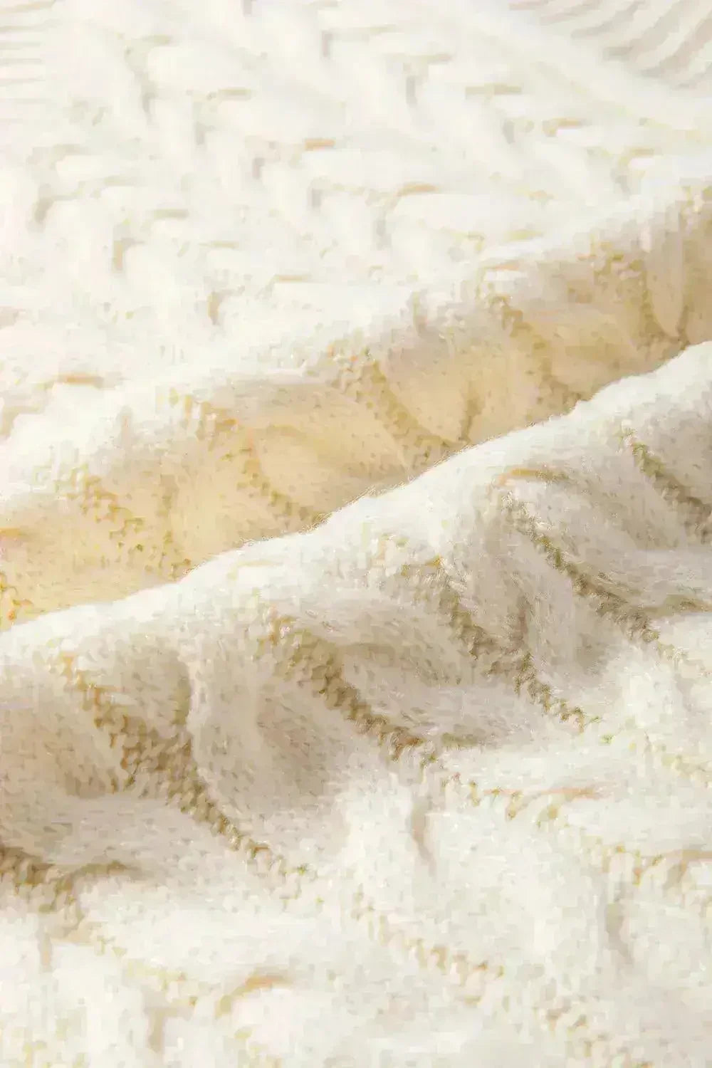 Cable Knit Sweater Vest – High Neck & Textured Oatmeal