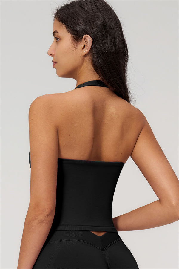 The Empower Halter Crop Top Leggings 2-Piece Set