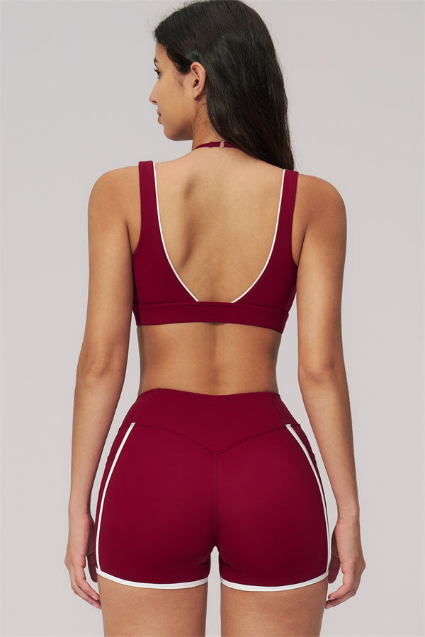 The Clarity Contour Line Sports Bra Shorts 2-Piece Set