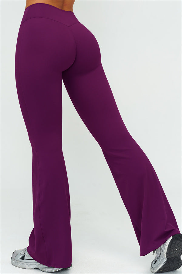 The Lushness Y-Back Sports Bra Flared Leggings 2-Piece Set