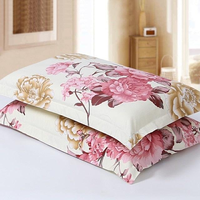 2pcs Silk Pillowcase For Hair And Skin With Hidden Zipper Print Pillow Case Adult Thick Pillow Case For Home Decor King Size Pillow Case