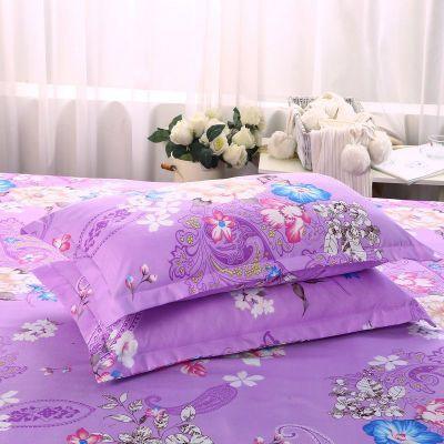 2pcs Silk Pillowcase For Hair And Skin With Hidden Zipper Print Pillow Case Adult Thick Pillow Case For Home Decor King Size Pillow Case