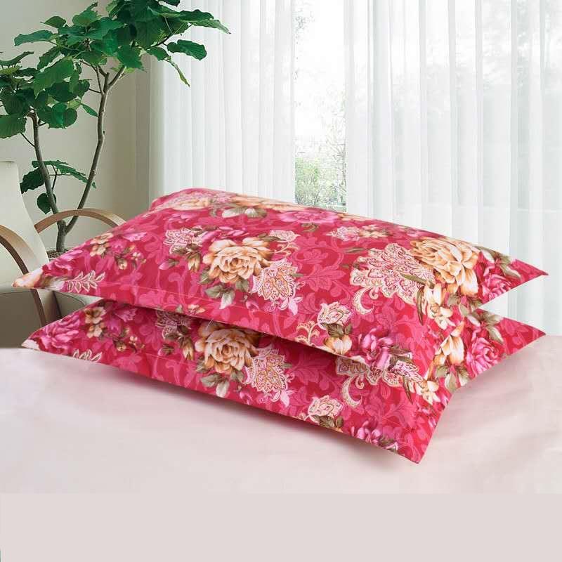 2pcs Silk Pillowcase For Hair And Skin With Hidden Zipper Print Pillow Case Adult Thick Pillow Case For Home Decor King Size Pillow Case