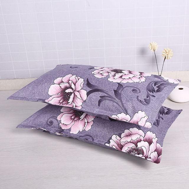 2pcs Silk Pillowcase For Hair And Skin With Hidden Zipper Print Pillow Case Adult Thick Pillow Case For Home Decor King Size Pillow Case