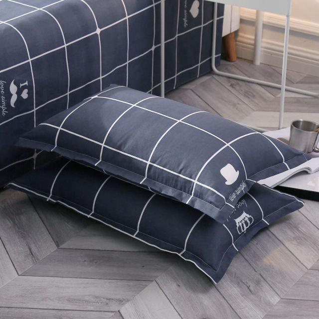 2pcs Silk Pillowcase For Hair And Skin With Hidden Zipper Print Pillow Case Adult Thick Pillow Case For Home Decor King Size Pillow Case