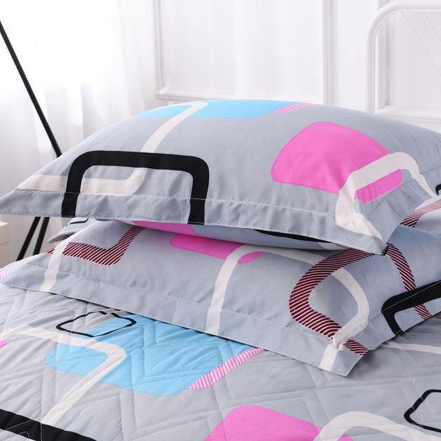 2pcs Silk Pillowcase For Hair And Skin With Hidden Zipper Print Pillow Case Adult Thick Pillow Case For Home Decor King Size Pillow Case