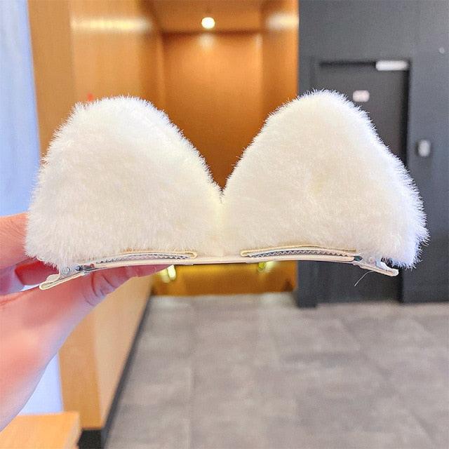 2pcs/set Christmas Hair Clips For Girls Cute Deer Ear Hairpins Hairgrips Kids Christmas Antler Hairpin Barrette Fashion Hair Accessories For Women
