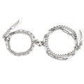 2pcs/Set Stainless Steel Double Chain Vintage Couple Bracelet Heart Magnet Attractive Magnetic Bracelet Oval Chain Paperclip Chain Double Layer Love Heart Magnet Bangle Bracelets Hypoallergenic Engraved Adjustable Couple Bracelet Set Gifts For Women Men