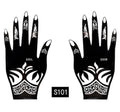 2Pcs/Set Temporary Womens Tattoo 25 Luxury Designs Body Art Waterproof Tattoo For Hands Wedding Party