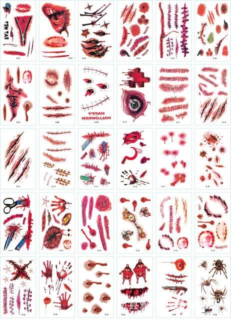 30 Pieces/set Small Luxury Temporary Tattoo Sticker Colorful Drawing Flower Cute Body Tatoo For Kids Adults