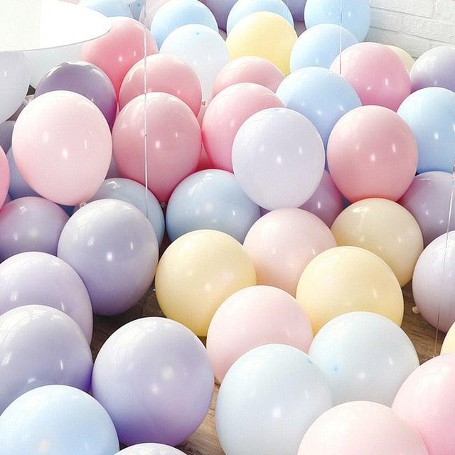 30PCS 10 inch Assorted Candy Colored Rainbow Arch Latex Balloons  For Wedding Birthday Party Decor Baby Shower Decor Gender Reveal