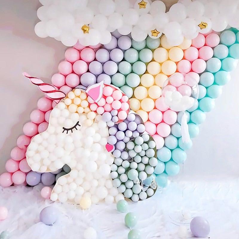 30PCS 10 inch Assorted Candy Colored Rainbow Arch Latex Balloons  For Wedding Birthday Party Decor Baby Shower Decor Gender Reveal