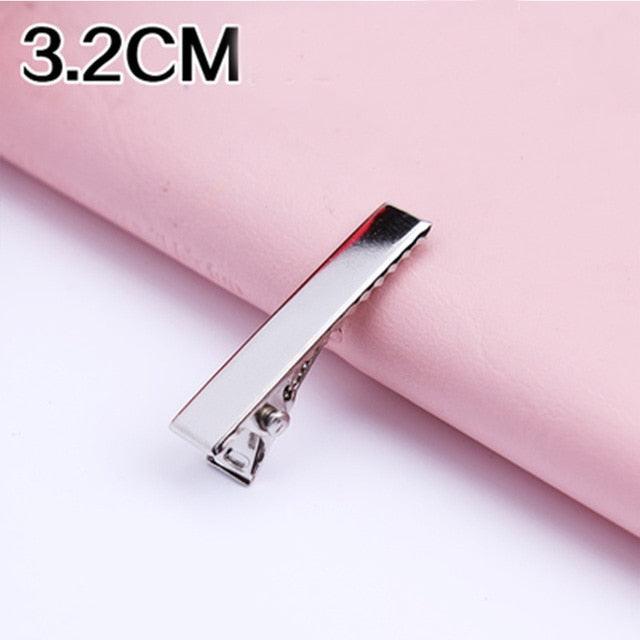 30PCS/Lot High Quality Hair Clips Iron Hairpins 3.2-5.5cm Basic Barrettes Cool Girls Silver-Color Ornament Women Gorgeous Hair Accessories For Women