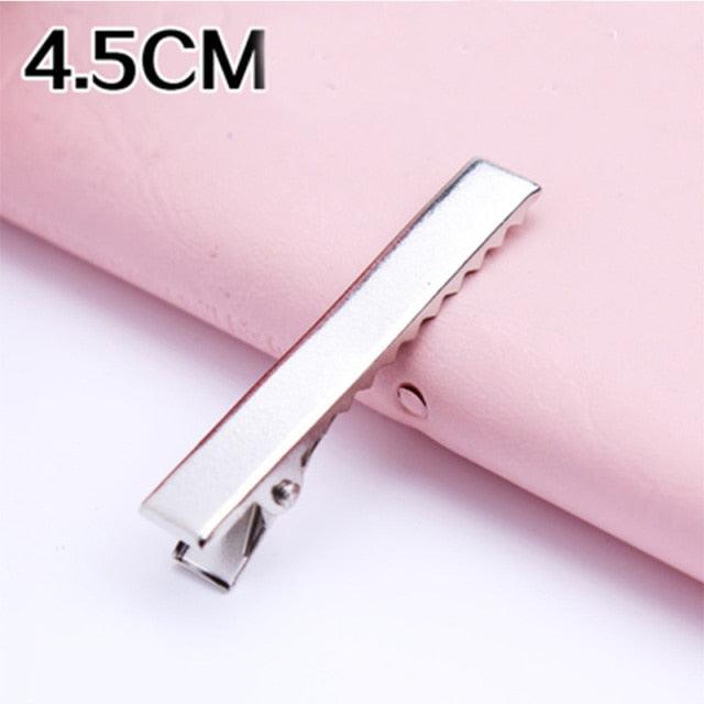 30PCS/Lot High Quality Hair Clips Iron Hairpins 3.2-5.5cm Basic Barrettes Cool Girls Silver-Color Ornament Women Gorgeous Hair Accessories For Women