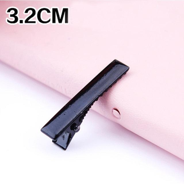 30PCS/Lot High Quality Hair Clips Iron Hairpins 3.2-5.5cm Basic Barrettes Cool Girls Silver-Color Ornament Women Gorgeous Hair Accessories For Women
