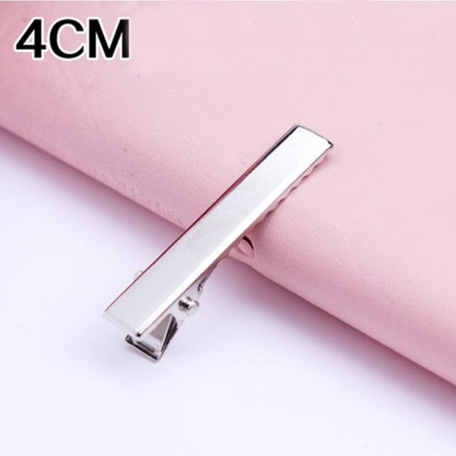30PCS/Lot High Quality Hair Clips Iron Hairpins 3.2-5.5cm Basic Barrettes Cool Girls Silver-Color Ornament Women Gorgeous Hair Accessories For Women
